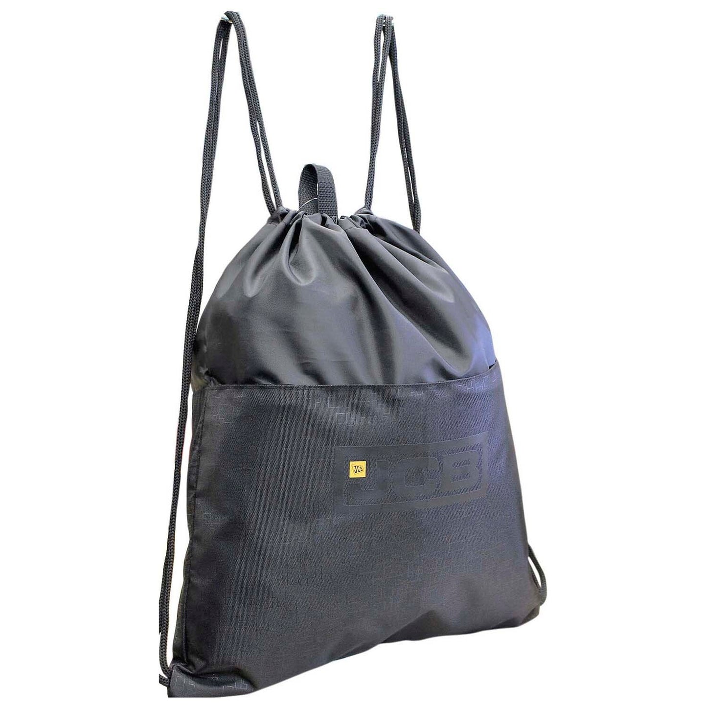 JCB Drawstring bag with zip front pocket