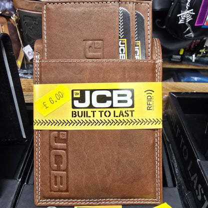 JCB RFID Stylish Men’s Black Leather Wallet with Pull-Out Separate Card Holder in Gift Box