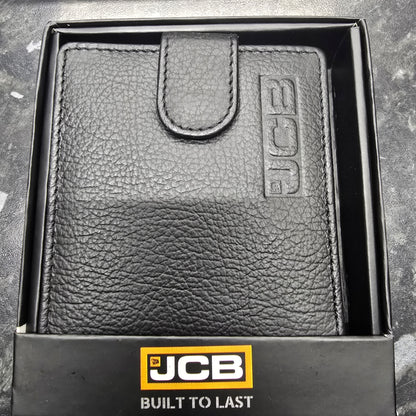 JCB GENUINE LEATHER RFID WALLET BLACK