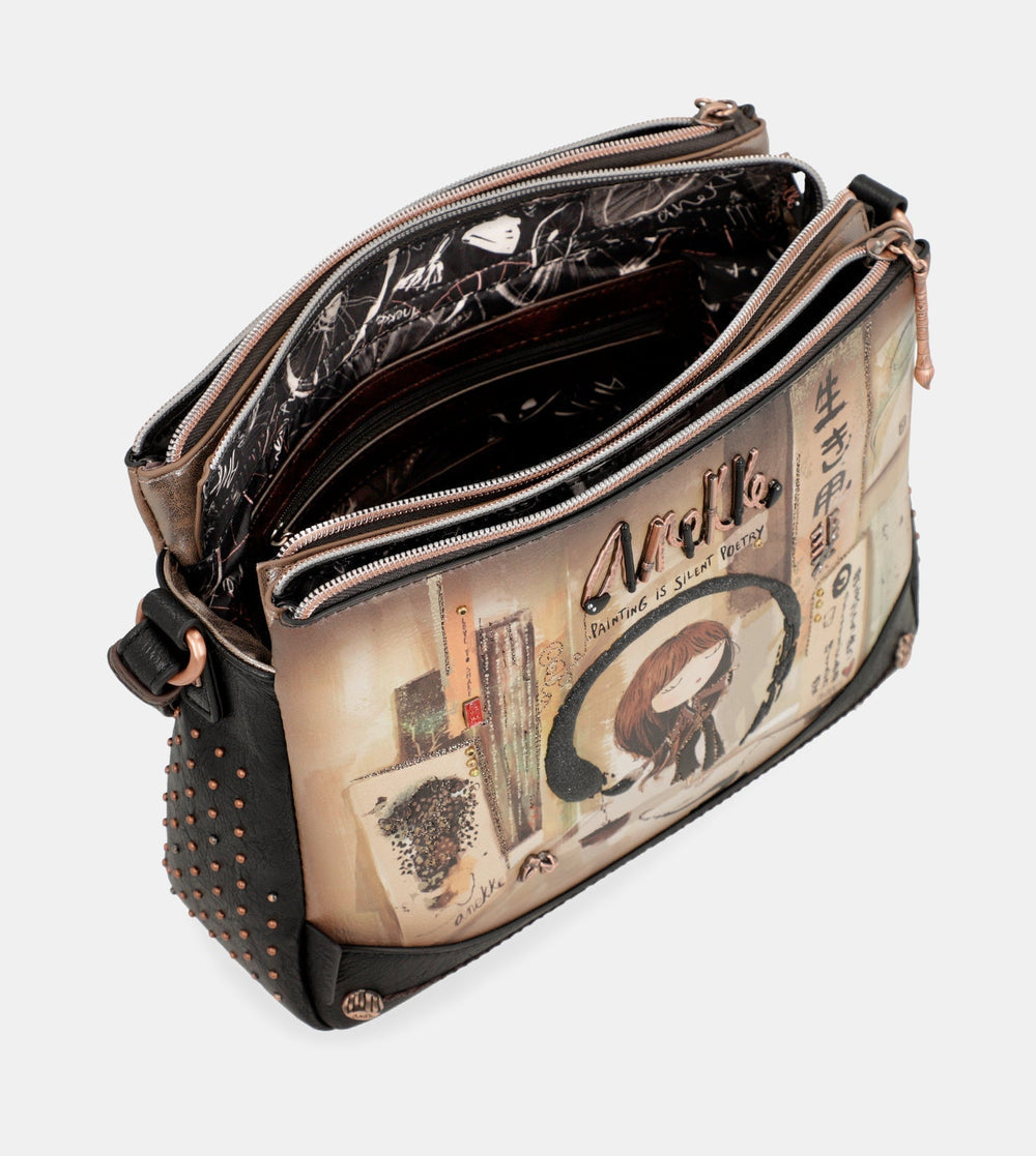 Shōen 3 compartments shoulder bag