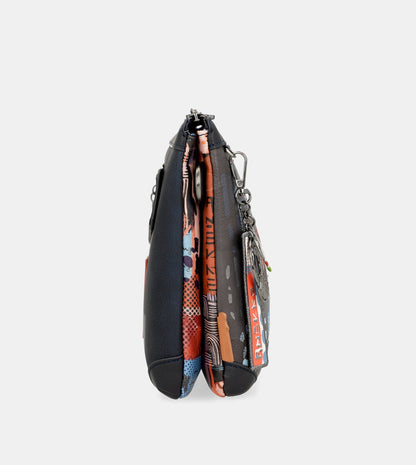 Contemporary 2 compartment shoulder bag