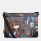 Contemporary large printed shoulder bag