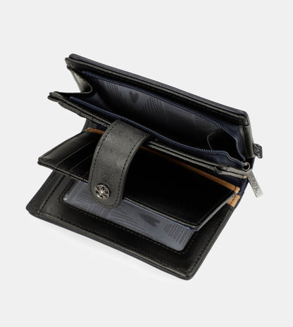 Studio navy blue small RFID wallet