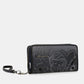 Studio navy blue large RFID wallet