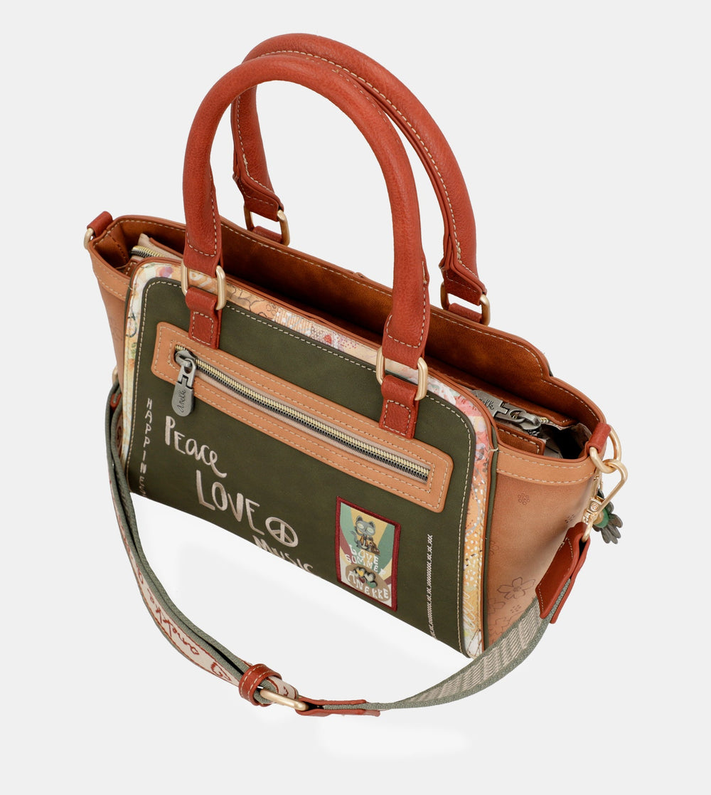 Peace & Love camel bowling bag I