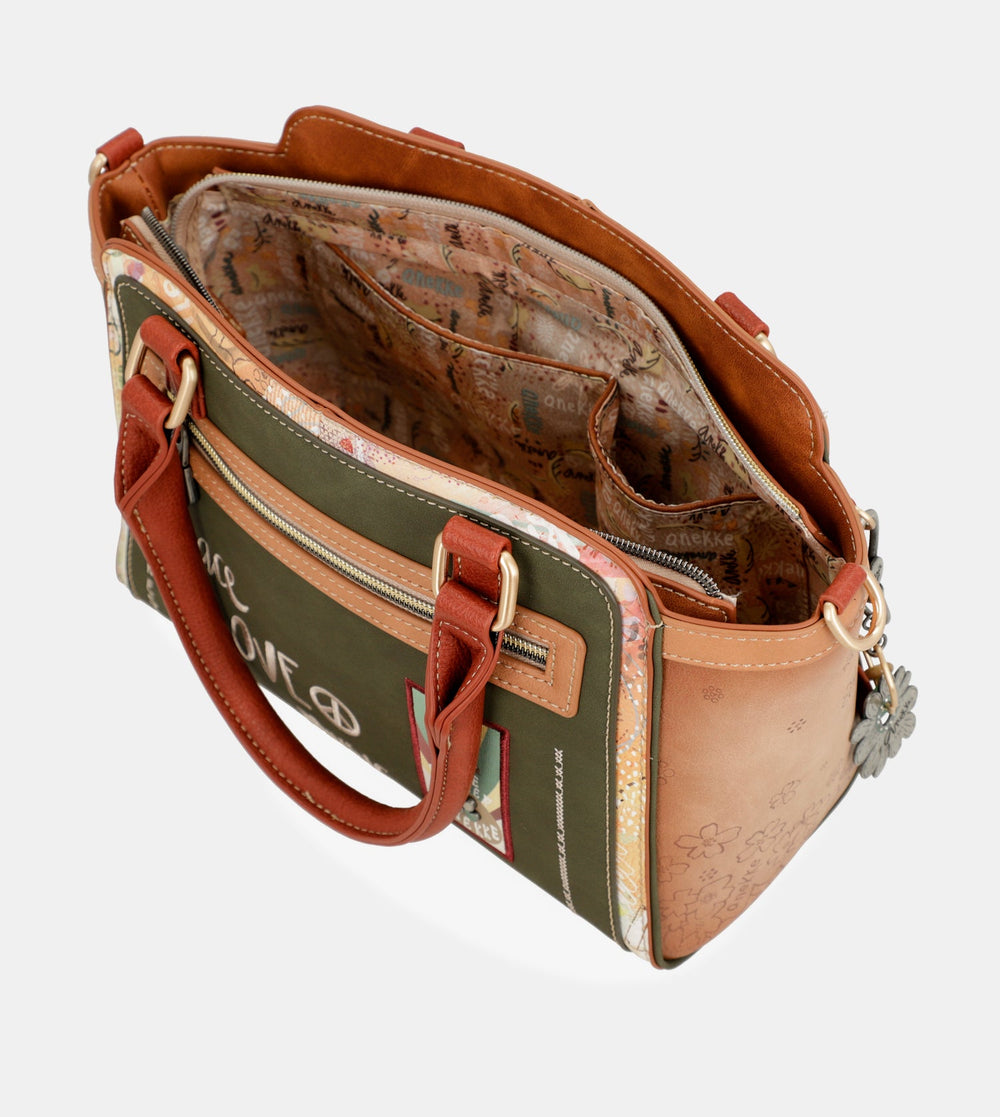 Peace & Love camel bowling bag I