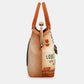 Peace & Love camel kiss clasp bag