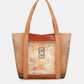 Peace & Love camel shopping bag