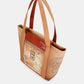 Peace & Love camel shopping bag