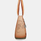 Peace & Love camel shopping bag