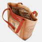 Peace & Love camel shopping bag