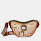 Peace & Love camel oval bag /