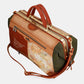 Peace & Love camel travel bag