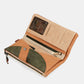 Peace & Love camel large RFID wallet