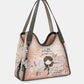 Peace & Love pink shoulder bag