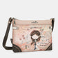 Peace & Love pink medium crossbody bag