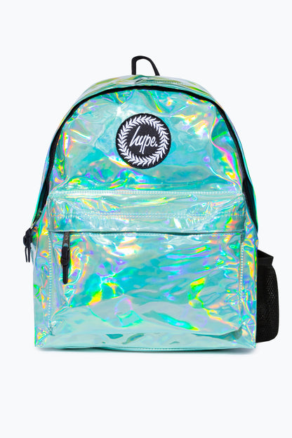 *NEW*HYPE UNISEX BLACK HOLO BADGE BACKPACK