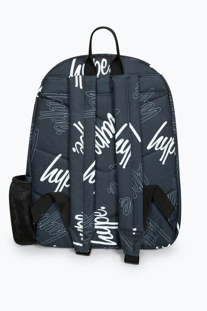 *NEW*HYPE BLACK MULTI SCRIPT BADGE BACKPACK