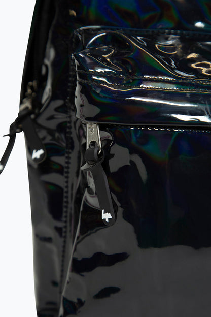 *NEW*HYPE UNISEX BLACK HOLO BADGE BACKPACK