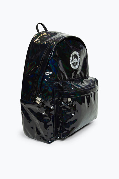 *NEW*HYPE UNISEX BLACK HOLO BADGE BACKPACK