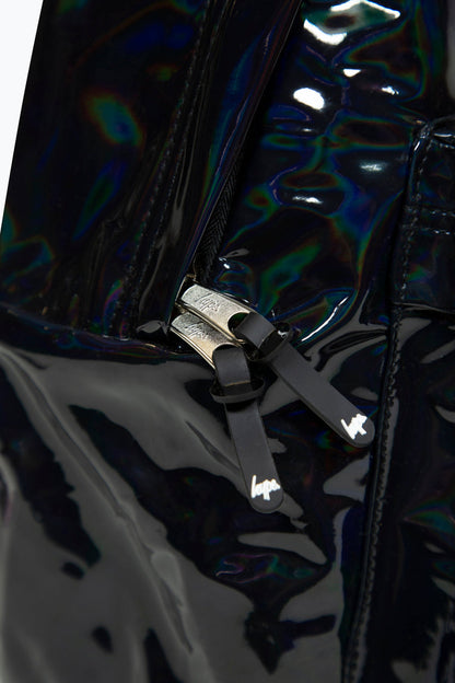 *NEW*HYPE UNISEX BLACK HOLO BADGE BACKPACK