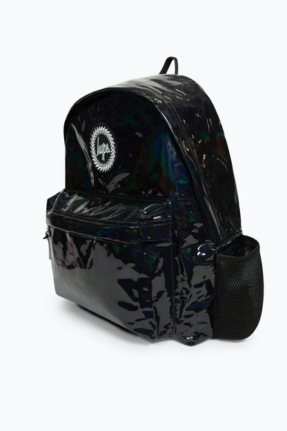 *NEW*HYPE UNISEX BLACK HOLO BADGE BACKPACK