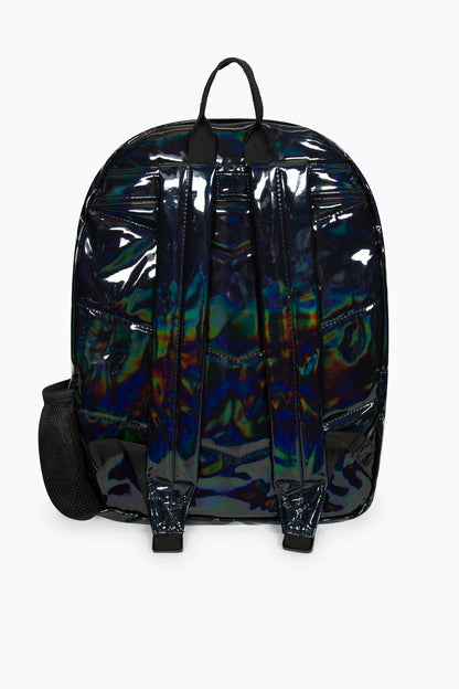 *NEW*HYPE UNISEX BLACK HOLO BADGE BACKPACK