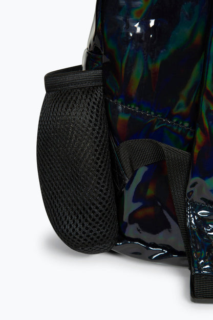 *NEW*HYPE UNISEX BLACK HOLO BADGE BACKPACK