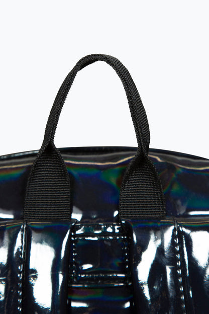 *NEW*HYPE UNISEX BLACK HOLO BADGE BACKPACK