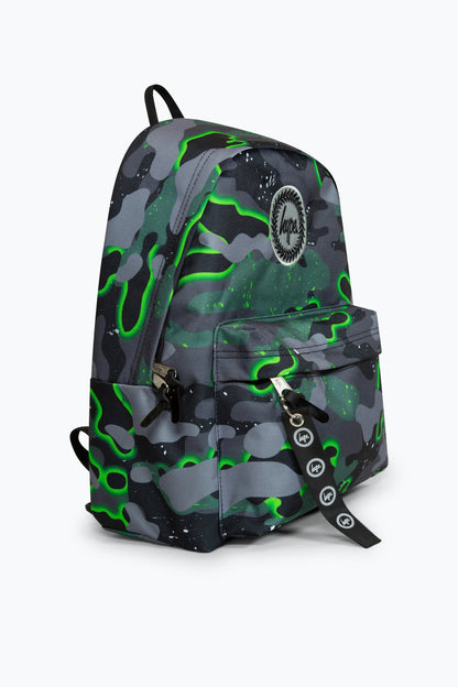 *NEW*HYPE GREEN GLOW CAMO BADGE BACKPACK