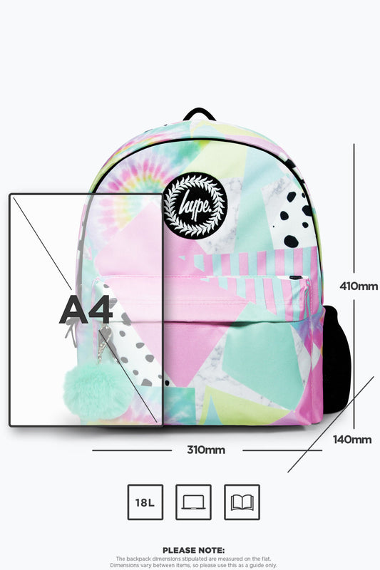 *ÑEW* HYPE PASTEL COLLAGE BACKPACK