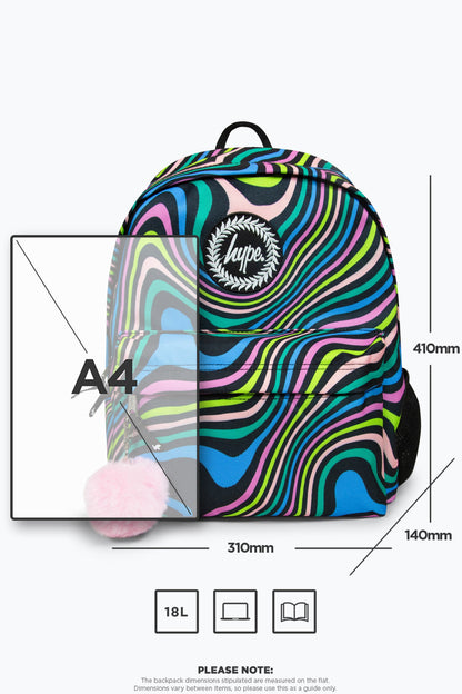 *NEW*HYPE WAVEY RAINBOW BACKPACK