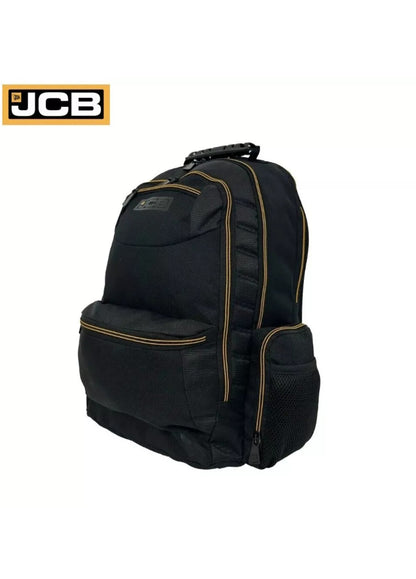 JCB Workmen’s Multi Pocket Backpack Tradesman Rucksack - Padded 900D Polyester