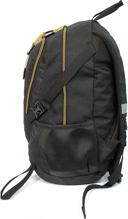 JCB Backpack Black Travel Bag - Rucksack Work Bag, Work, School, Under Seat Bag