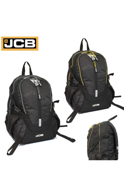 JCB Backpack Black Travel Bag - Rucksack Work Bag, Work, School, Under Seat Bag