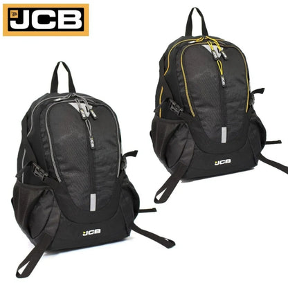 JCB Backpack Black Travel Bag - Rucksack Work Bag, Work, School, Under Seat Bag