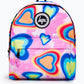 Hype multi glow hearts backpack