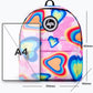 Hype multi glow hearts backpack