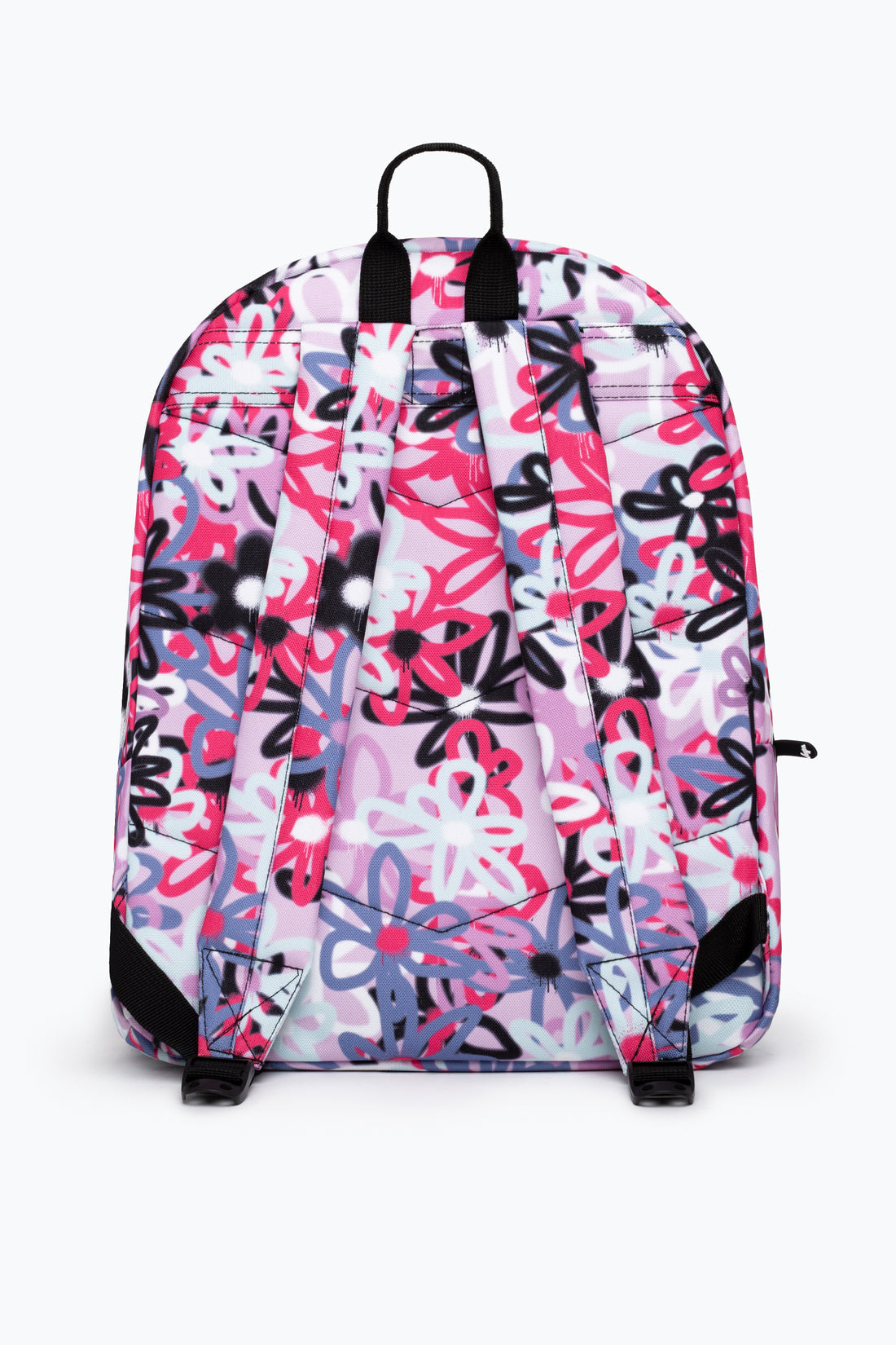 HYPE PURPLE GRAFFITI FLOWERS BACKPACK