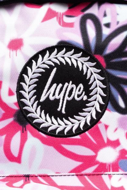 HYPE PURPLE GRAFFITI FLOWERS BACKPACK