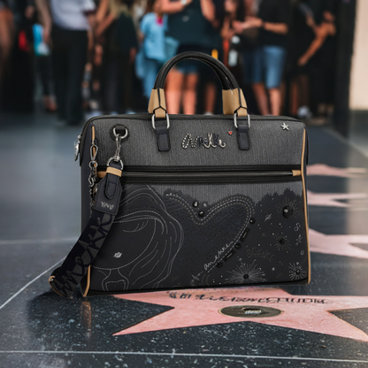 Studio navy blue briefcase