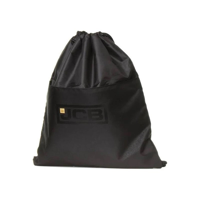 JCB Drawstring bag with zip front pocket