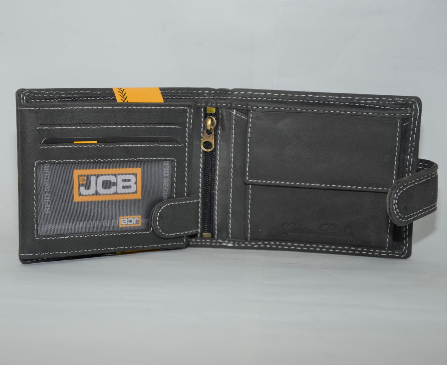 JCB Rugged Leather RFID Wallet