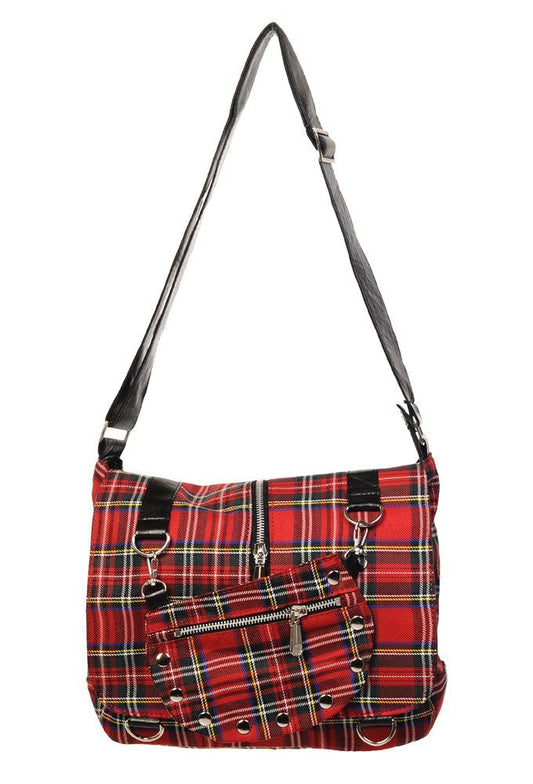 Tartan Twice The Action Banned Apparel Small Messenger Bag