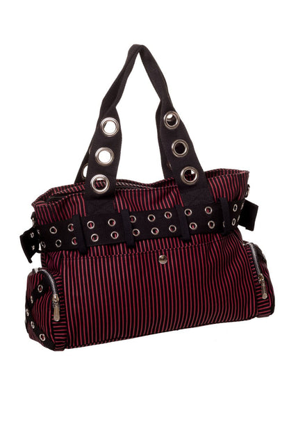 Banned Alternative Sweet Revenge Handcuff Striped Handbag