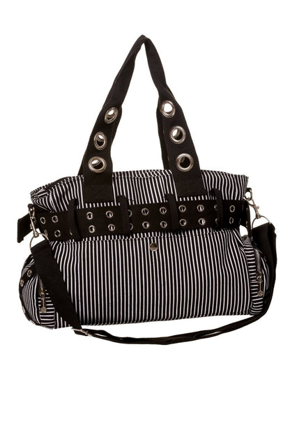 Banned Alternative Sweet Revenge Handcuff Striped Handbag