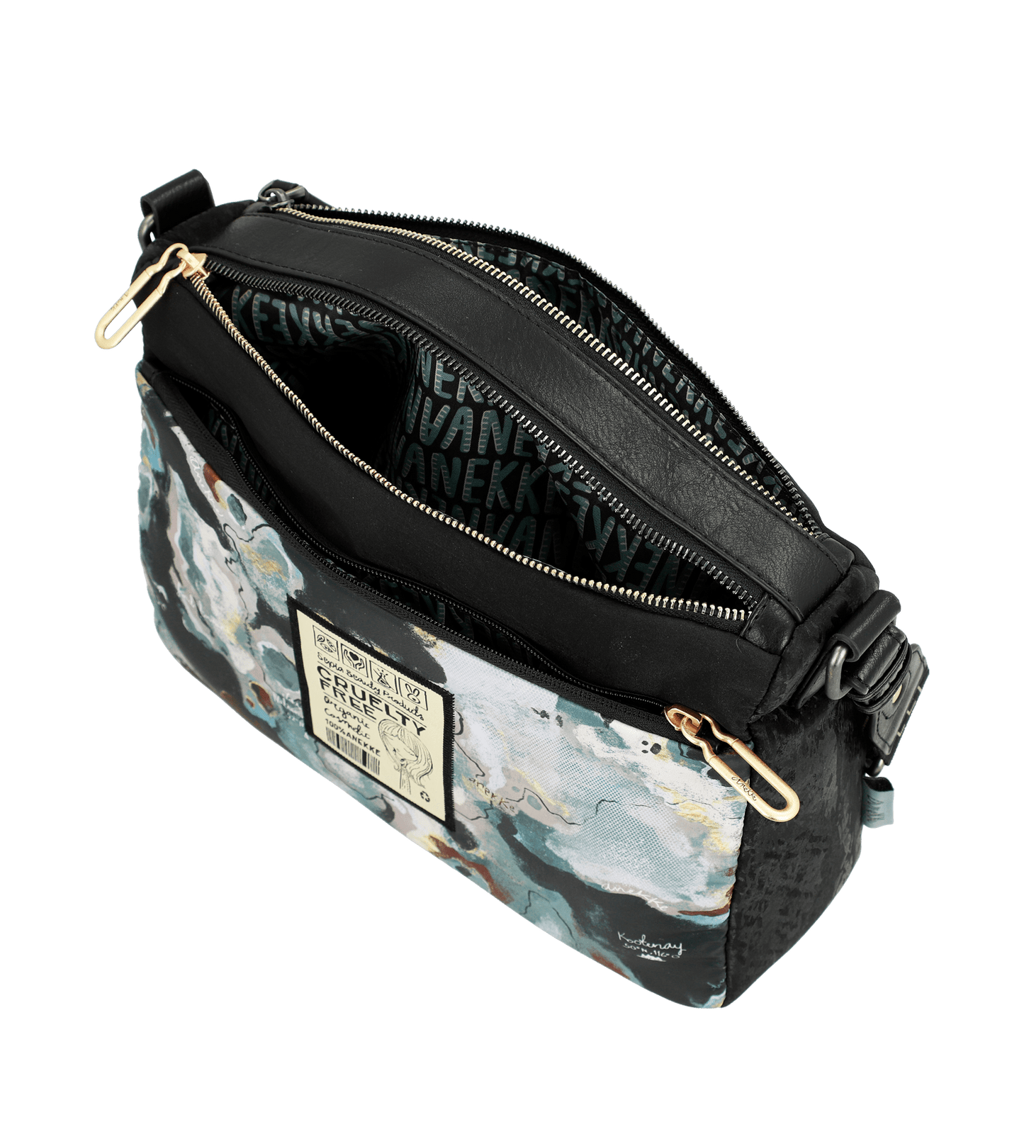 Nature Woods rectangular shoulder bag