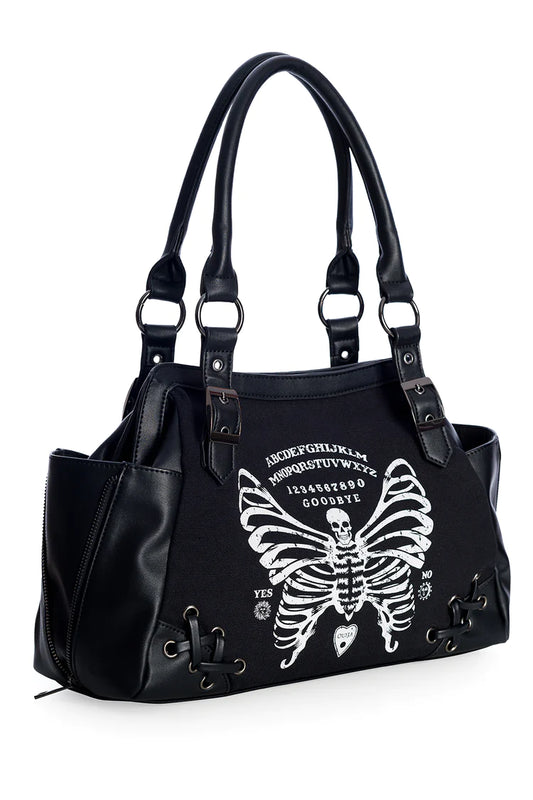 Banned Alternative Skeleton Butterfly Slouch Bag