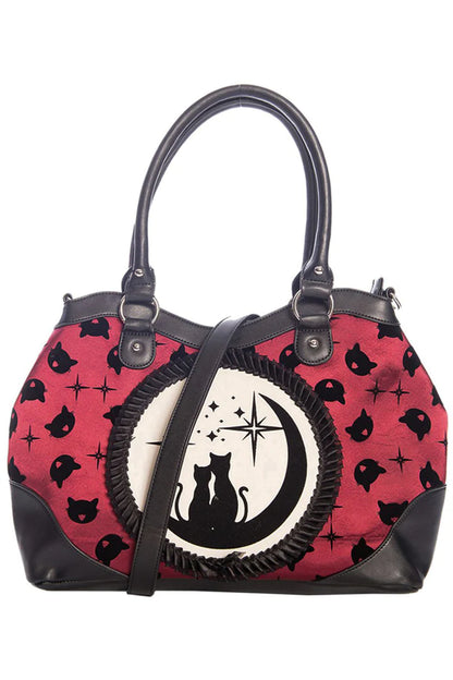 BANNED LUNAR SISTERS BAG BURGUNDY/BLACK