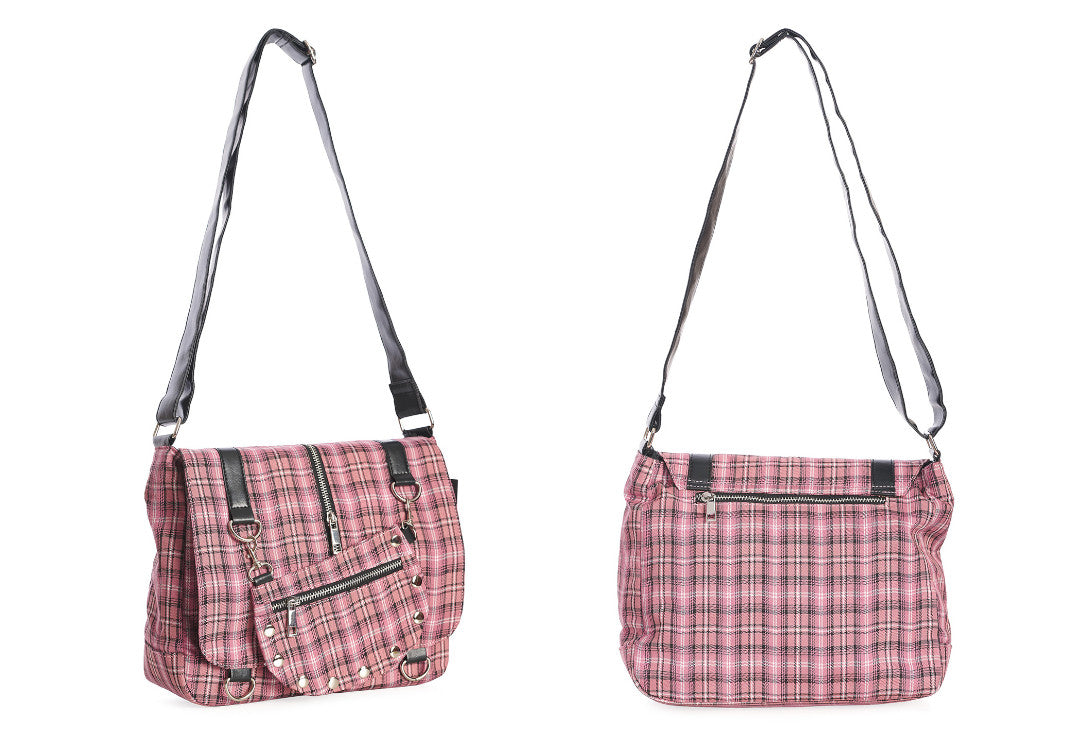 Tartan messenger bag online